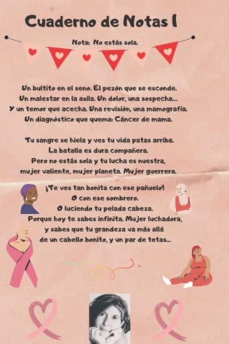Cuaderno Toma Nota 1: Nota: No estás sola