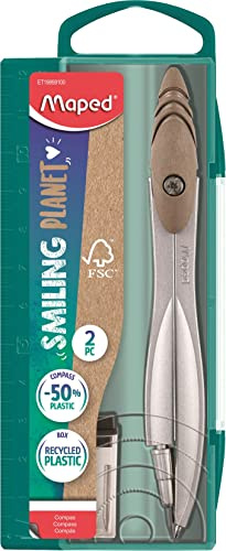 Maped - Coffret compas Study Smiling Planet mine - Le compas responsable
