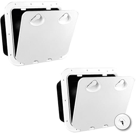 wellenshop Aufbewahrungsbox Luke Classic 463 x 517 mm Größe weiß mit Arretierung