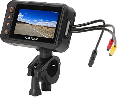 Elettronica Ad Alte Prestazioni 3In Moto Dash Cam 1080P Video Registratore di Guida Anteriore Posteriore Registrazione in Loop Sensore G Monitoraggio del Parcheggio Videocamera