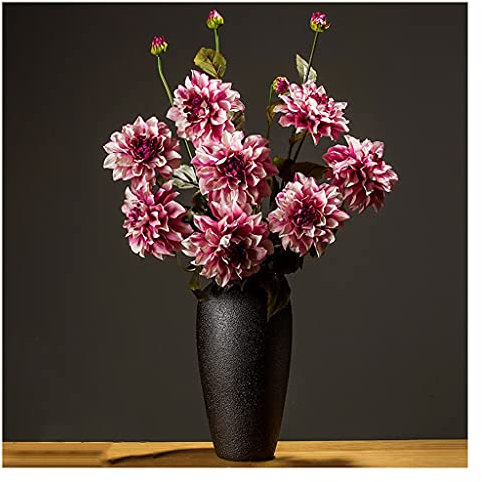 GSZCCZS Künstliche Blumen Simulation Blumenstrauß Wohnzimmer Innen Esstisch Büro Flur Dekoration Blumenset Gefälschte Blumenarrangement Herbst Dahlien Dekorationen Blumen