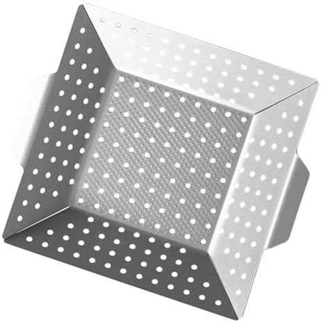 KONTONTY Pan Barbecue Non-adhésif Acier avec Poignées Plaque De Cuisson à Griller pour Viandes Et Légumes Outil BBQ Pratique pour Extérieur Et Intérieur