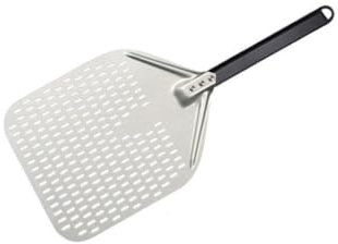 Pelle Pizza 1 pièces 12 14 pouces grande pelle à pizza longue en aluminium avec accessoire à long manche spatule à palette de pizza antiadhésive ronde tourneur de cuisson Pelle A Pizza(14inch 56cm W)