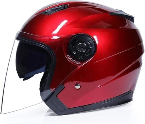 ZHANGXIO Casque Semi-Ouvert Casque Casque Moto Et Scooter Adulte avec Visiere Casque De Moto 3/4 Ouvert Approuvé ECE