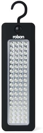 WedDecor 72 LED Inspection Lamp – Battery Powered Work Light with Magnetic Base & Hanging Hook – Portable LED Torch, Emergency Light, Garage & Workshop Lamp, Includes 4 AA Batteries
