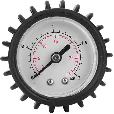 Kayak Barometer, Inflatable air Pressure Gauge, 30PSI Rubber Dinghy Air Pressure Gauge Measurement Inflatable Boat Single Barometer with Hand Pump Kayak Accessories
