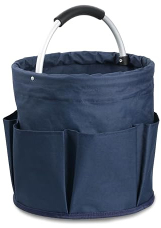 Esteopt Cleaning Caddy with Handle,Tool Bag with Handle,Cleaning Caddy Organiser,17L Bucket Tool Organizer Bag,Collapsible Garden Small Tools Bag,clean hamper basket