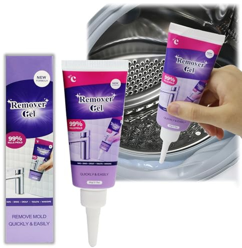 Vexclean Mould Remover Gel - Powerful Cleaning Gel for Bathroom Kitchen Tile Gaps Grout | Fast Acting Formula Safe on Seals Washing Machine Fridge and Walls & Surfaces Highly Penetrating Non-Damaging