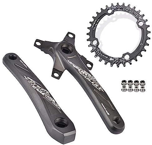 Bike Guarnitura, Guarnitura conica Quadrata da 165/170/172,5/175 mm, 104-64BCD, 32T, 34T, 36T, 38T, 40T, 42T, Mountain Bike