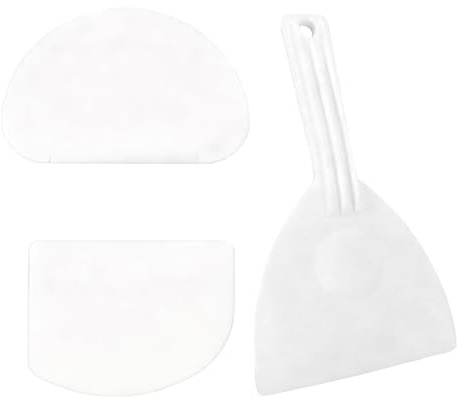 Set di Raschietti per Impasti,3 Pezzi Spatola Pizza,Resistente e Facile Pulire,Tagliapasta in Plastica di Qualità Alimentare Ideali per Dividere Impasti, Pasta, Pane,Pizza