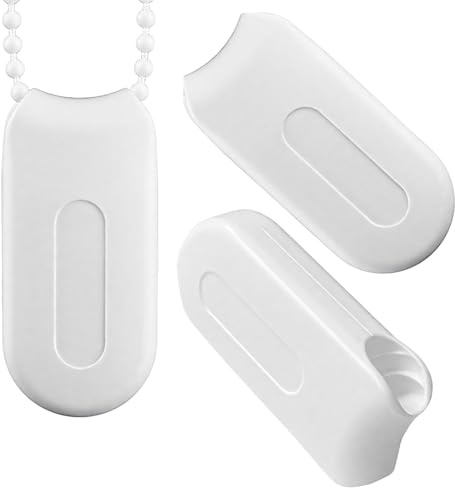 3 Pack Plastic Pull String Pendants Curtain Cord Weights Window Shutter Safety Handle for Vertical Blind and Drapes(White)