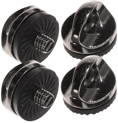 TOBBOMEY 4 pezzi Vite per Tracolla Fotocamera in Resistente per Montaggio Spalla e Polso Connessione Sicura per Meccanismo Rilascio Rapido DSLR e Mirrorless