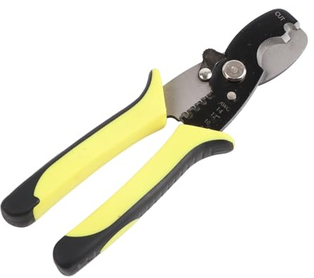 Jxngery Pinza spelafili portatile per elettricisti multifunzione per spelare, piegare, serrare, tagliare