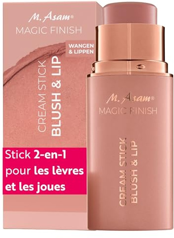 M. Asam Magic Finish Cream Stick Blush & Lip Desert Bloom (6g) | 2En1 Stick Pour Lèvres Et Joues, Blush Creme À Effet Glow Naturel, Fard A Joue Crémeux Pour Maquillage Femme Et Beauté