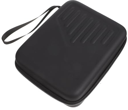 Kalimba Aufbewahrungskoffer Schwarz, Tragbare Tasche für Daumenklavier | Pu Leder, Eva Multispandex, Leicht in Tasche zu Transportieren, Waschbar