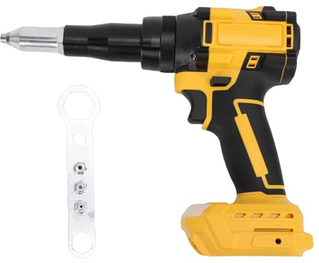 Pistola Remachadora eléctrica SustVita con Carrera de 0,79 Pulgadas, Remachadora automática sin escobillas para baterías DCB180 y DCB200, para Aplicaciones de Aluminio y Acero
