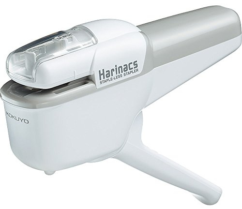 Kokuyo Harinacs Stapleless Stapler, Up to 10 Sheets 64gsm Copy Paper Binding, White, Japan Import (SLN-MSH110W)