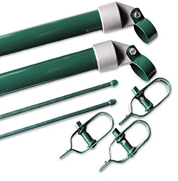 Zaun-Nagel Strebensatz zum Maschendrahtzaun, Ø 34 mm/Länge 150 cm - für Zaunhöhe 80 cm (mit Schellen Ø 34 mm)