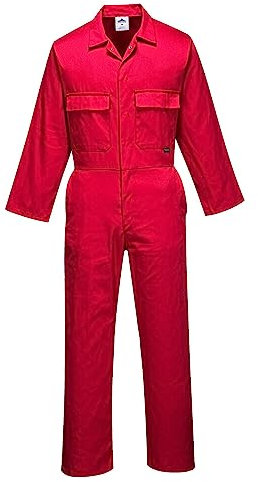 Portwest S999 Mono De Trabajo De Polialgodón Euro Workwear Para Hombre Rojo, XXL