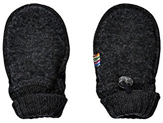 Joha Fäustlinge, 100% Wolle (70, Dunkelgrau)