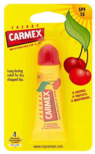 Carmex Moisturising Lip Balm, Cherry, SPF15, 10g