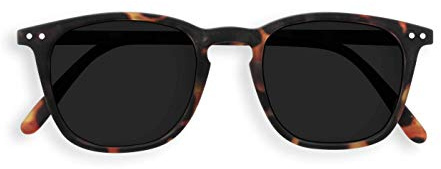 IZIPIZI Shape E Unisex Sonnenbrille aus Kunststoff in der Farbe Tortoise-Soft Grey Lenses 100% UV-Schutz, Maße: 14,5cm x 14cm x 4,6cm, SLMSEC02_00