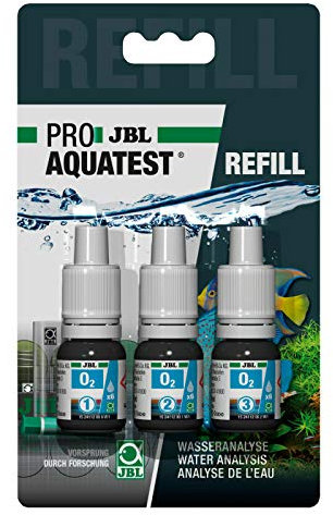 JBL O 2 Reagens / Refill Nachfüll O2 Sauerstoff Test Schnelltest zur Bestimmung des Sauerstoffgehalts in Süß-/Meerwasser-Aquarien & Teichen (183,17 €/1L)