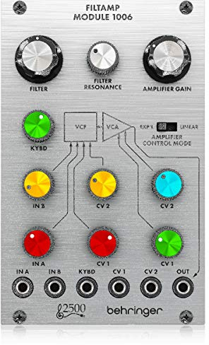 Behringer FILTAMP MODULE 1006 Legendäres Tiefpass-VCF- und VCA-Module für Eurorack, 24 dB Tiefpass, Serie 2500
