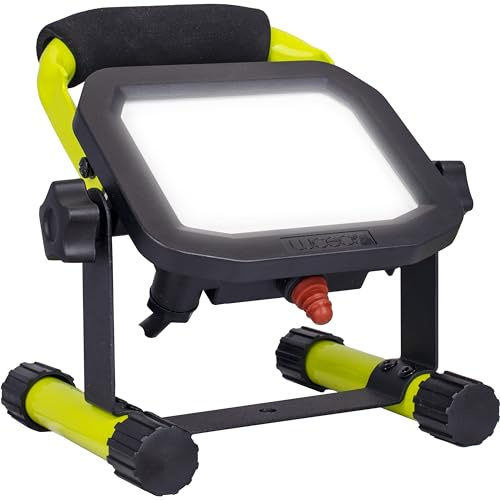 Luceco Castra - Faro da lavoro, 5500 lm, 50 W, colore: Nero/Verde