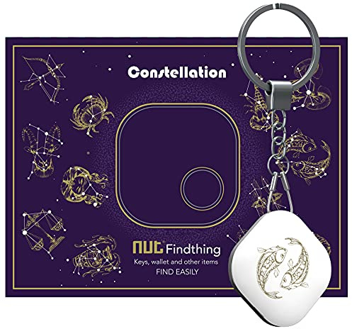 Nutale Schlüsselfinder - Löwe Finden mit App Bluetooth, iOS und Android, Community Suchfunktion, Item Tracker Support Fernbedienung, Wallet Tracker, Gute Idee für Ihre verlorenen Gegenstände (Fische)