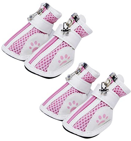 PetPhindU Hundestiefel Atmungsaktive Hund Wanderschuhe Anti-rutsch-welpen Booties Hundestiefel für Hunde rutschfeste Hundestiefel für Kleine Mittelgroße Hunde für Wärme wasserdichte Regenschuhe für