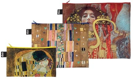 LOQI GUSTAV KLIMT Klimt Recycled Zip Pockets