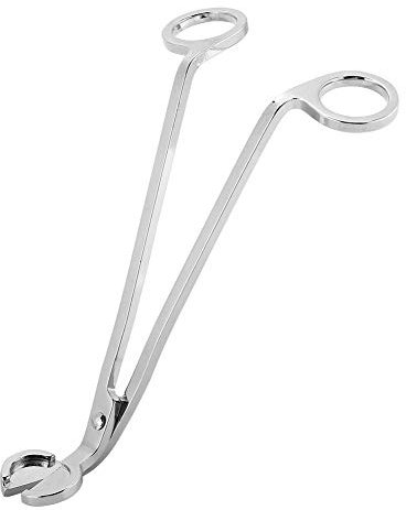 Kerzendochtschneider, Edelstahl-Kerzendochtschneider, Schere, Beschichtungskerzenclip, Dochtschneider, Scherenwerkzeug, Kerzenzubehör für Kerzenliebhaber, Kerzendocht (Silber)