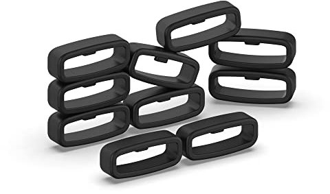 INF Confezione da 10 passanti per cinturino orologio da 22 mm, supporto per cinturino con passante, passanti per cinturino di ricambio, passante in silicone, pratico passante di ricambio