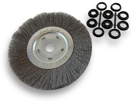 Kibros Brosse circ. touret ACIER fil souple Ø 250 mm 1 rang