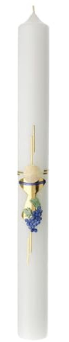 Cero Prima Comunione calice uva 400x40 mm