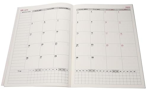 SHOWERORO Monatlicher Planer Notizbuch Für Schüler Büroangestellte Und Lehrer Spiral-notizbuch Zeitplanung Und Aufgabenverwaltung Schule Büro Und Alltag