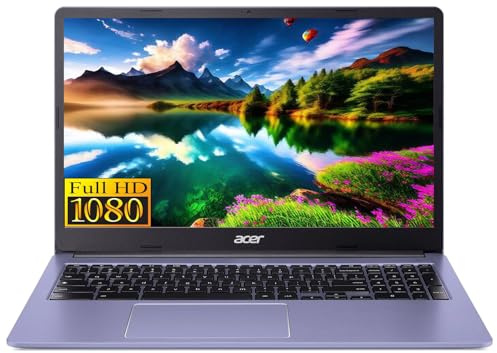 Acer Chromebook 15,6 in Lavender Intel CPU 4 Go 64 Go eMMC (CB315P-Renewed)