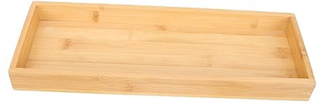 TOPBATHY WC-Ablage rechteckiges Tablett Halter Badablagen für die Theke Eitelkeitsdekor schmink aufbewahrung Make-up-aufbewahrung holzpallets Waschtisch Badezimmer Holztablett hölzern