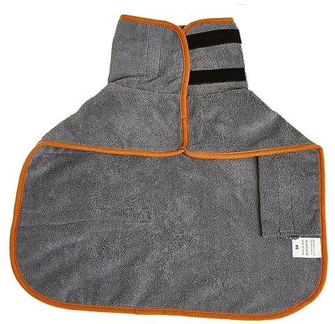 TOBBOMEY Bañador Absorbente para Perros Albornoz De Secado Cómodo y Suave para Mascotas Después del Baño Talla para Fotografías Divertidas