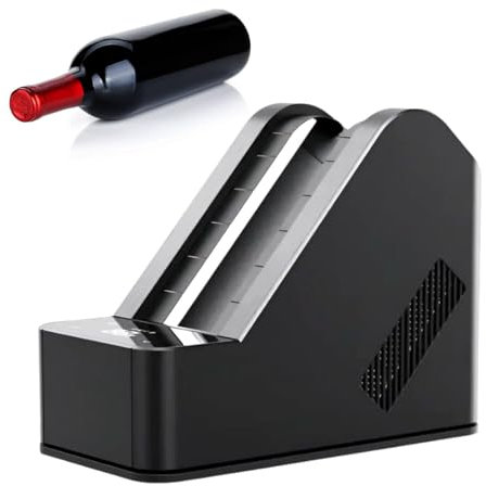 Tragbarer Wein-Kühler 750ml - Halbleiter-Technologie der 2. Generation | Schnellkühlung in 8 Min | LCD-Display mit Ambiente-Beleuchtung | Präzise Temperatur 0-20℃ | Leise & Energieeffizient