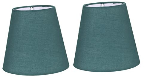 SHINEOFI Paralume 2 Pezzi per Lampada E14, Paralume a Tamburo Installazione Semplice e Decorazione per Lampade da Tavolo