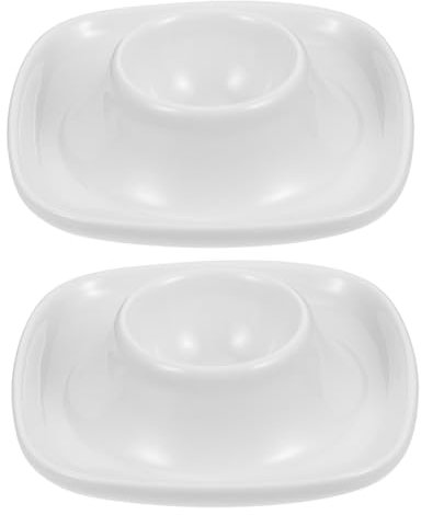 LABRIMP Hueveras Creativas De Cerámica Platos Elevados para Huevos Diseño Sencillo y Elegante para Desayuno para Inauguraciones y