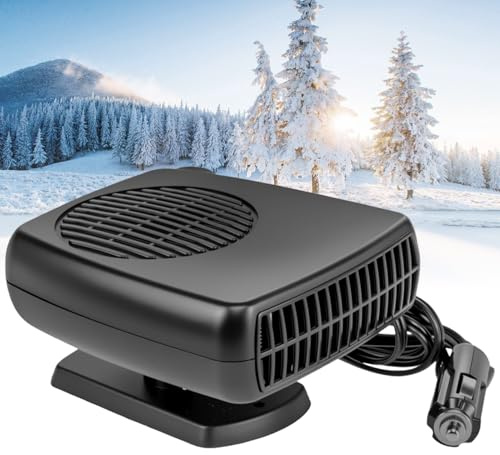 12V Heizlüfter Auto 200W, Heizung Auto, Autoheizung 12V Zigarettenanzünder, Tragbar Akku Standheizung, KFZ Heizung 12V, Scheibenheizung Auto, Car Heater, Auto Heizung, für Wohnmobil Camper LKW PKW