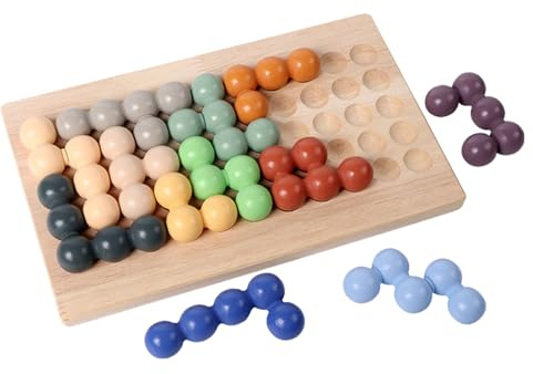 Juego de de Perlas | Clasificación de Colores y apilamiento - Tablero con Cuentas Juego para niños,para niños en Edad Preescolar Estudiante niñas hogar Aula Viajes Picnic Viajes en Coche