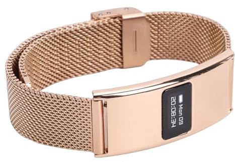 YUEHISY Pulsera Inteligente para Mujer con Seguimiento del Ciclo Menstrual, Rastreador de Actividad Física IPX8, Monitor de Sueño, Más de 10 Modos Deportivos, Batería de Larga Duración (Gold)