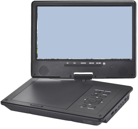 LNHHG Lettore Dvd Portatile da 12 Pollici, Video ad Alta Definizione, Wireless, Compatibile con Bluetooth