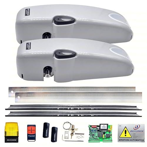 KIT AUTOMAZIONE BASCULANTE CONTRAPPESO 2 MOTORI LAMPEGGIANTE FOTOCELLULE SBLOCCO