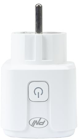 Smart WLAN-Steckdose PNI SmartHome WP800 mit Internetsteuerung, Tuya Smart App, kompatibel mit Amazon Alexa und Google Home, misst den Energieverbrauch