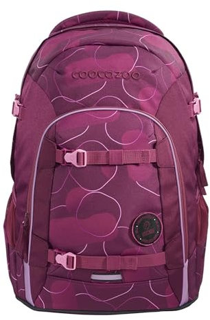 coocazoo Schulrucksack Joker „Berry Bubbles“, rosa-pink, ergonomischer & anpassbarer Tornister, höhen- & größenverstellbar, mit Brustgurt & Hüftgurt, ab der 3. Klasse